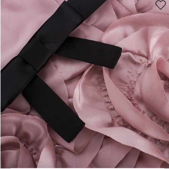 MILLY MINIS FUCHSIA BLACK ROSETTE RUFFLE DRESS 12 14 cy - Picture 6 of 9